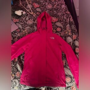 Pink the north face jacket